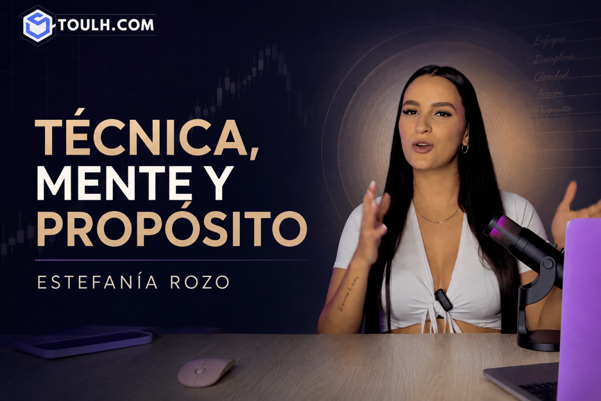 Estefanía Rozo en video sobre trading, psicología y espiritualidad.
