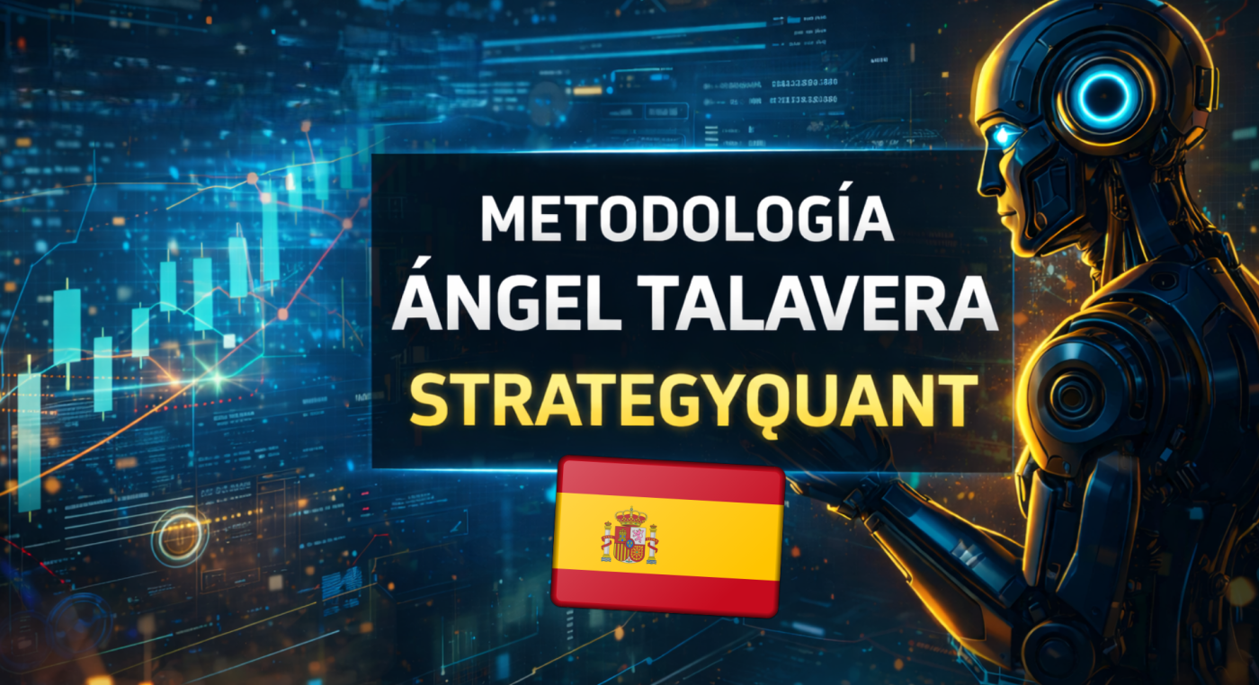 Robot de trading y gráficos financieros en fondo digital.